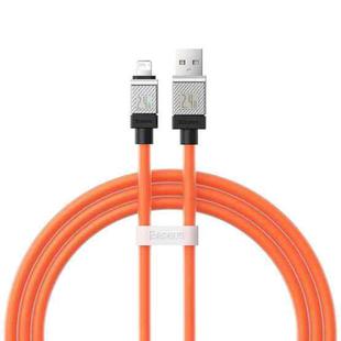 Baseus Cool Play Series 2.4A USB to 8 Pin Fast Charging Data Cable, Length:1m(Orange)