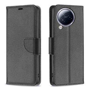 For Xiaomi Civi 3 5G Litchi Texture Pure Color Leather Phone Case(Black)