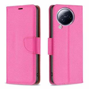 For Xiaomi Civi 3 5G Litchi Texture Pure Color Leather Phone Case(Rose Red)