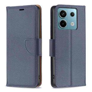 For Xiaomi Redmi Note 13 Pro 5G Litchi Texture Pure Color Leather Phone Case(Blue)