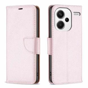 For Xiaomi Redmi Note 13 Pro+ Litchi Texture Pure Color Leather Phone Case(Rose Gold)