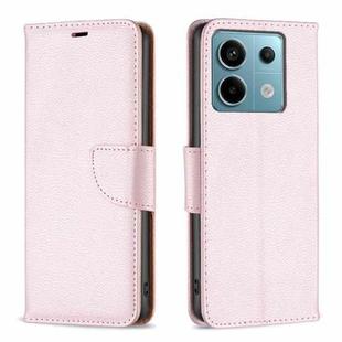 For Xiaomi Redmi Note 13 Pro 4G Global Litchi Texture Pure Color Leather Phone Case(Rose Gold)