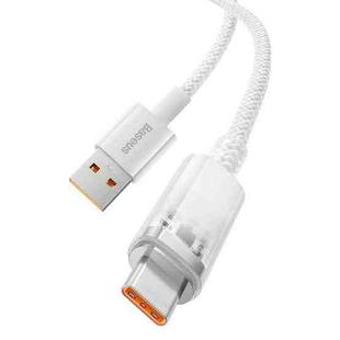 Baseus 100W USB to USB-C / Type-C Explorer Series Smart Temperature Control Fast Charging Data Cable, Length:1m(White)