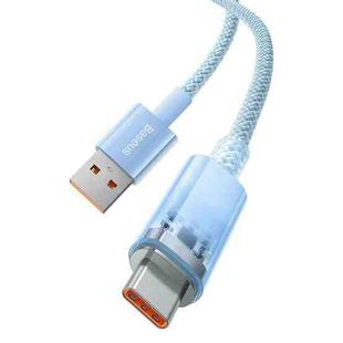 Baseus 100W USB to USB-C / Type-C Explorer Series Smart Temperature Control Fast Charging Data Cable, Length:2m(Blue)