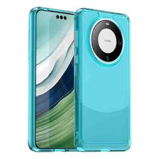 For Huawei Mate 60 Pro Candy Series TPU Phone Case(Transparent Blue)