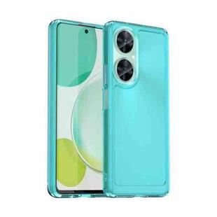 For Huawei Maimang 20 Candy Series TPU Phone Case(Transparent Blue)
