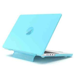 For MacBook Pro 16 inch A2141 Frosted Translucent Laptop Protective Case(Blue)