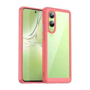 For OPPO K12x Colorful Series Acrylic Hybrid TPU Phone Case(Red)