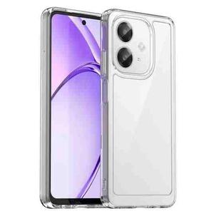 For OPPO A3 5G Global Colorful Series Acrylic Hybrid TPU Phone Case(Transparent)