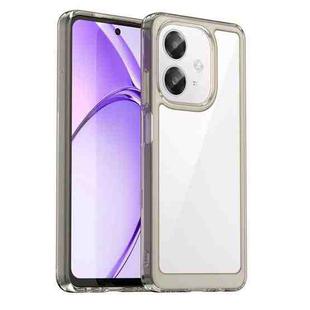 For OPPO A3 5G Global Colorful Series Acrylic Hybrid TPU Phone Case(Transparent Grey)