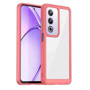 For OPPO K12x 5G India Colorful Series Acrylic Hybrid TPU Phone Case(Red)