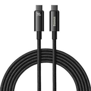 Baseus Tungsten Gold Series 240W Type-C to Type-C Fast Charging Data Cable, Length:3m(Black)