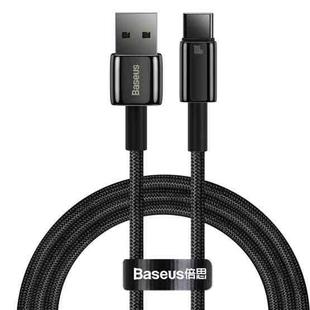 Baseus Tungsten Gold Series 100W USB to USB-C / Type-C Fast Charging Data Cable, Length:1m(Black)