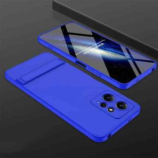 For Xiaomi Redmi Note 12 4G GKK Three Stage Splicing Full Coverage PC Phone Case with Stand(Blue)