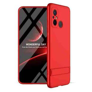 For Xiaomi Poco X5 GKK Three Stage Splicing Full Coverage PC Phone Case with Stand(Red)