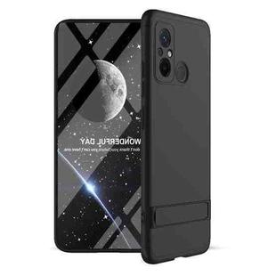 For Xiaomi Poco X5 GKK Three Stage Splicing Full Coverage PC Phone Case with Stand(Black)