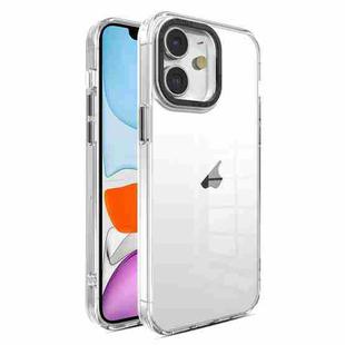 For iPhone 11 Crystal TPU + PC Electroplated Lens Frame Phone Case(Transparent)