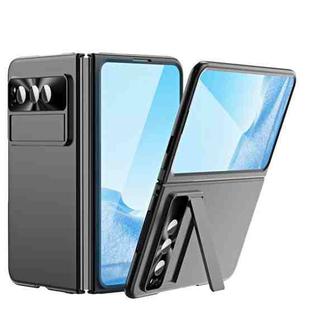 For Google Pixel Fold Integrated Electroplating PC Folding Phone Case(Black)