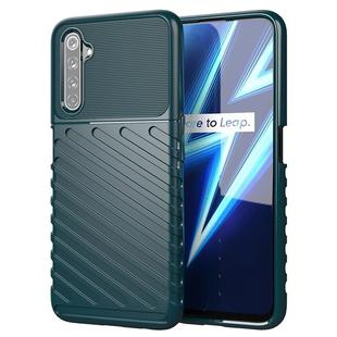 For OPPO Realme 6 Pro Thunderbolt Shockproof TPU Soft Case(Green)