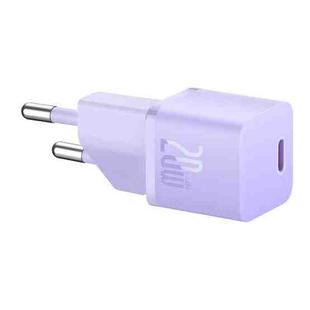 Baseus GaN5 20W USB-C / Type-C GaN Fast Charger, EU Plug(Purple)