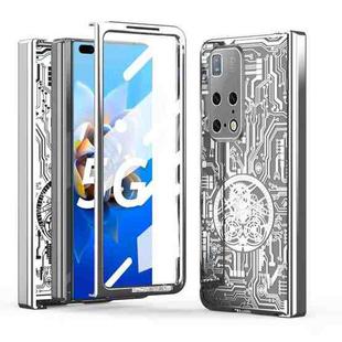 For Huawei Mate X2 Mechanical Legend Integrated Electroplating All-inclusive Phone Case(Silver)