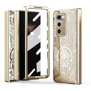 For Xiaomi Mi Mix Fold Mechanical Legend Integrated Electroplating All-inclusive Phone Case(Champagne Gold)