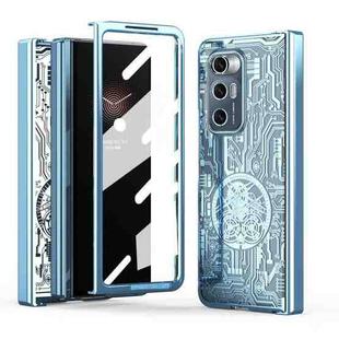For Xiaomi Mi Mix Fold Mechanical Legend Integrated Electroplating All-inclusive Phone Case(Blue)