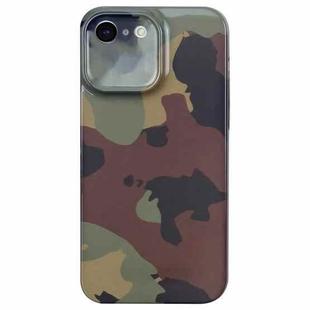 For iPhone SE 2022 / 2020 / 8 / 7 Camouflage Pattern Film PC Phone Case(Green Camouflage)