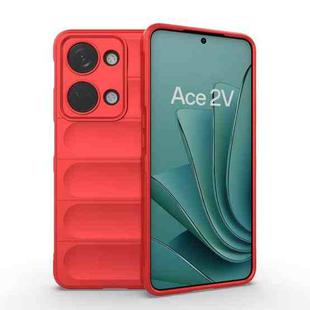 For OnePlus Ace 2V Magic Shield TPU + Flannel Phone Case(Red)