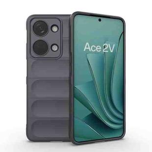 For OnePlus Ace 2V Magic Shield TPU + Flannel Phone Case(Dark Grey)