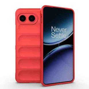 For OnePlus Nord 4 5G Global Magic Shield TPU + Flannel Phone Case(Red)