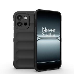 For OnePlus 13T 5G Magic Shield TPU + Flannel Phone Case(Black)