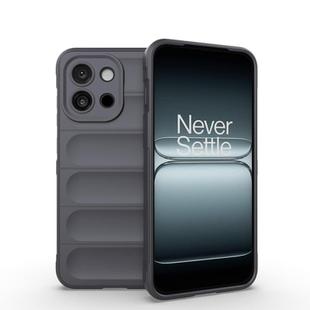 For OnePlus 13T 5G Magic Shield TPU + Flannel Phone Case(Dark Grey)