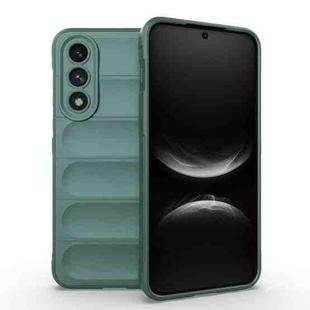 For OnePlus Ace 5 Ultra 5G / Nord CE5 Magic Shield TPU + Flannel Phone Case(Dark Green)