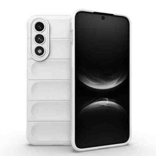 For OnePlus Ace 5 Ultra 5G / Nord CE5 Magic Shield TPU + Flannel Phone Case(White)