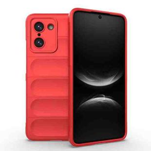 For OnePlus Ace 5 Racing / Nord 5 Magic Shield TPU + Flannel Phone Case(Red)