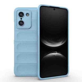 For OnePlus Ace 5 Racing / Nord 5 Magic Shield TPU + Flannel Phone Case(Light Blue)