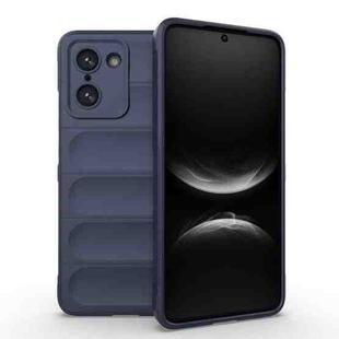For OnePlus Ace 5 Racing / Nord 5 Magic Shield TPU + Flannel Phone Case(Dark Blue)