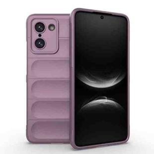 For OnePlus Ace 5 Racing / Nord 5 Magic Shield TPU + Flannel Phone Case(Purple)