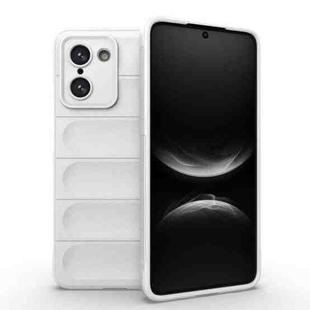 For OnePlus Ace 5 Racing / Nord 5 Magic Shield TPU + Flannel Phone Case(White)