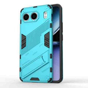 For OnePlus Nord 4 5G Global Punk Armor 2 in 1 PC + TPU Phone Case with Holder(Blue)