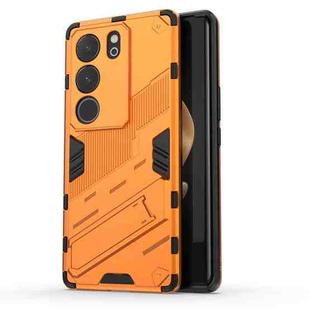 For vivo S17 / S17 Pro Punk Armor 2 in 1 PC + TPU Phone Case with Holder(Orange)