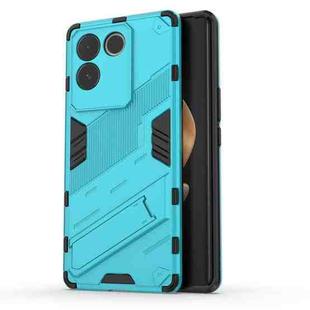 For vivo S17e Punk Armor 2 in 1 PC + TPU Phone Case with Holder(Blue)
