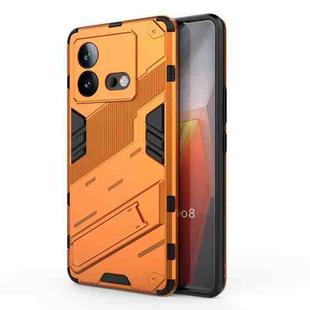 For vivo iQOO Neo8 Punk Armor 2 in 1 PC + TPU Phone Case with Holder(Orange)