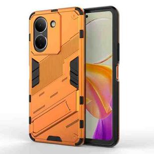 For vivo Y78 Global Punk Armor 2 in 1 PC + TPU Phone Case with Holder(Orange)