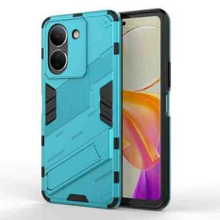 For vivo Y78 Global Punk Armor 2 in 1 PC + TPU Phone Case with Holder(Blue)