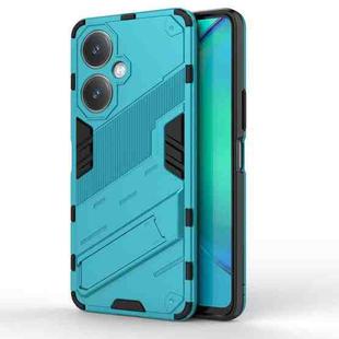 For vivo Y27 4G Global Punk Armor 2 in 1 PC + TPU Phone Case with Holder(Blue)