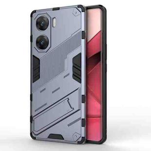 For vivo V29e Punk Armor 2 in 1 PC + TPU Phone Case with Holder(Grey)