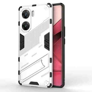 For vivo V29e Punk Armor 2 in 1 PC + TPU Phone Case with Holder(White)