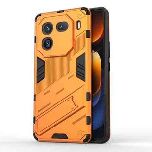 For vivo iQOO 12 5G Punk Armor 2 in 1 PC + TPU Phone Case with Holder(Orange)